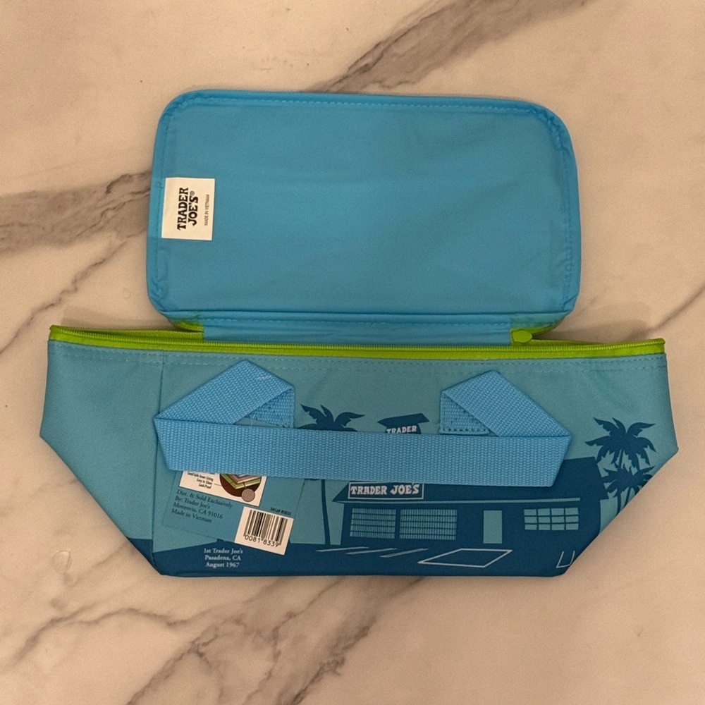 Trader Joe’s Mini Insulated Bag (Blue & Green)